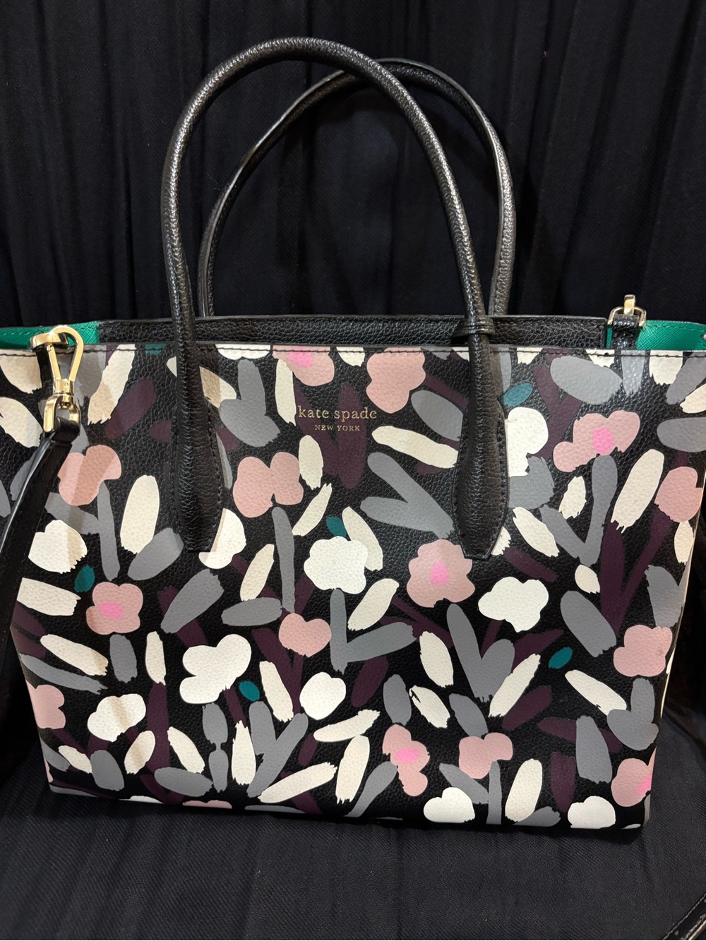 Kate Spade Floral Print Leather